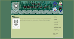 Desktop Screenshot of klubgeneralow.pl